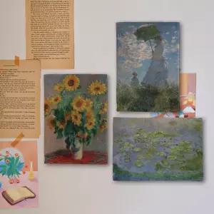 미니 포스터 / 명화 패브릭 포스터_Claude Monet/모네 A (4종세트)