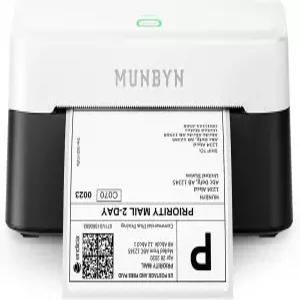 MUNBYN 블루투스 열 라벨 프린터 RW403B 중소기업용 무선 4x6 배송 안드로이드 윈도우 맥 크롬북 인쇄 폭