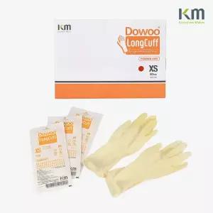 닥터엑스 케이엠헬스케어 진료용 멸균 라텍스 장갑 LongCuff