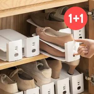 슈즈 홀더 신발 정리대 신발장 좁은 공간 수납 슈즈렉 각도조절