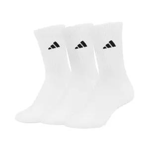 아디다스 쿠션 크루 3팩 중목 스포츠 헬스 러닝 양말 화이트 JZ0530