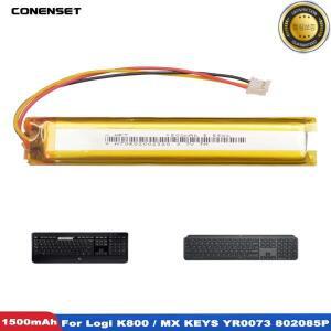 로지텍 K800 MX 키 YR0073 키보드 533-용 3.7V 1500mAh 교체용 배터리 000177 802085 P