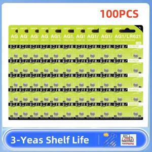 시계 자동차 키 원격 장난감 단추 코인 셀용 알카라인 배터리, AG1 LR621 364 164 531 SR60 CX60 1.55V, 10