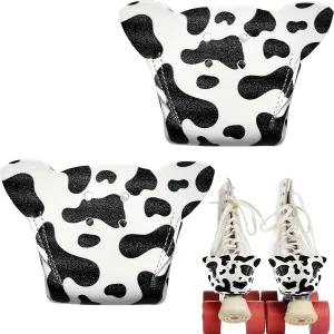 Zhanmai 2피스 토캡 가드 보호대 귀 포함 인조 가죽 롤러 스케이트 쿼드