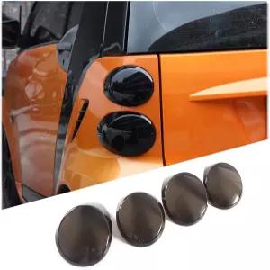 투무키우 자동차 테일 라이트 스모크 커버 메르세데스 벤츠 스마트 451 포트 2009 2010-2014 2015 램프