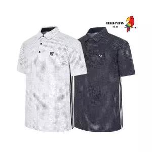[아웃도어스/마코](남성)도트 패턴 카라 반팔 티셔츠_MNM2TS65