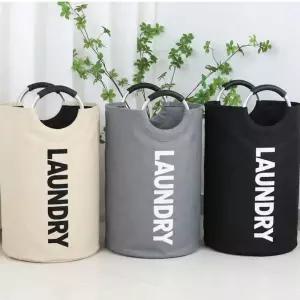 3팩 총240리터 3컬러 패브릭 대용량 접이식 바구니 세탁바구니 분리수거함 분리수거 수납