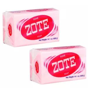 브라운 ZOTE 세탁비누 핑크 400g 2개