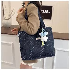 여성 토트백 캐쥬얼 귀여운 데일리 대용량 숄더 출근용 여행용 에코백 가방 전용키링