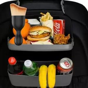 [셀러에이드]차량용 수납함 뒷좌석 멀티 트레이 컵홀더 정리함 다용도 먼지