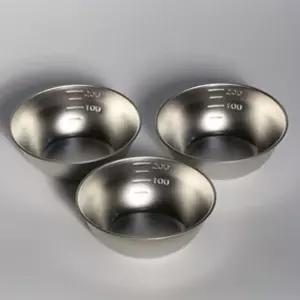 시모무라 미니 뚜껑 스텐 계량볼 3P용컵 양념도구 가정용 베이킹 제빵 사료 계량 용기 계량기 용품