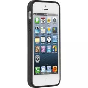 아이폰 5C용 퓨어기어 슬림 쉘 케이스 - 소매 포장 투명/블랙/리코리스 젤리