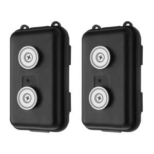 지오페트루 2팩 마그네틱 키 홀더 박스 - 방수 및 방진으로 가정, 실외 사용을 위한 자동차 자석 보관함 아래에 열쇠 상자 숨기기