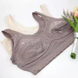 인견 브라탑 뽕없는 자수 레이스 스포츠브라