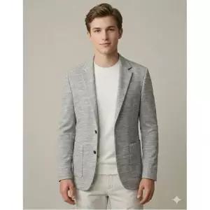 질스튜어트뉴욕 맨 라이트 그레이 울테리 FW 베이직 자켓1220976