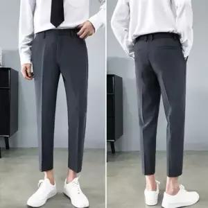 봄여름 가을 남성 9부바지 슬림해보이는 기본슬랙스