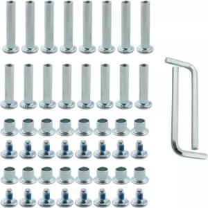 YHXiXi 16pcs 인라인 스케이트 마운팅 나사 롤러 브레이크 볼트 키트 블레이드 휠 너트 렌치 교체