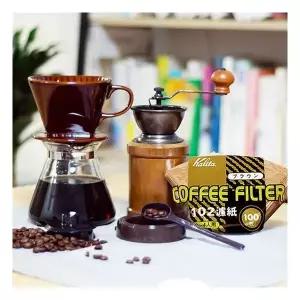 칼리타필터 핸드드립 도자기+K필터 100장+서버+밀