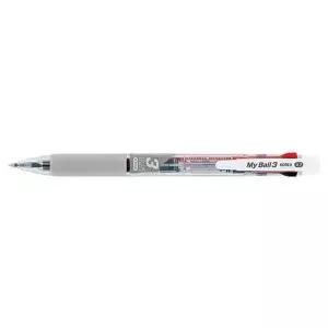 마이펜 마이볼 3색볼펜 그레이 0.7mm