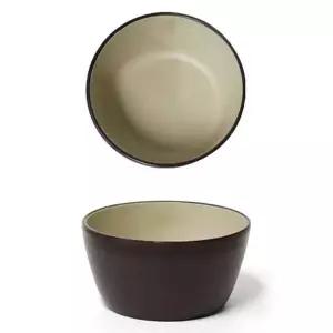 투톤 멜라민 일식 한정식 밥공기 밥그릇 10x5.2cm 4호