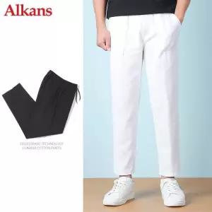 [알칸스]알칸스 남자 린넨 와이드 면바지 9부 팬츠 CH24RN9B