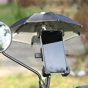 바이크 오토바이 휴대 휴대폰 거치대 햇빛가리개 우산  방수 폴리에스테르 미니 소형 장식 액세서리