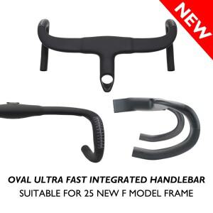 바람 저항 감소2026 F12 에어로 카본 일체형 핸들바 (숨겨진 케이블 라우팅) 피나렐로 도그마 F MY25340-