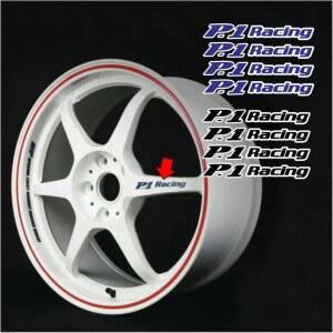자동차 비닐 휠 타이어 허브 장식 데칼 스티커, 버디클럽 P1 레이싱 SF