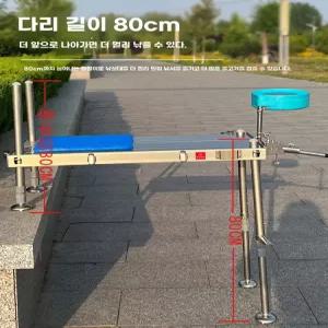 낚시 의자 휴대용 대형 스테인리스 접이식 리프팅 프레임 초경량 플랫폼