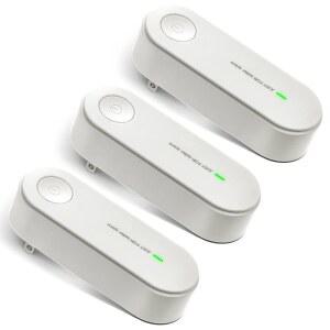 냄새 오염 물질 제거를 위한 Qualirey 3Pcs 공기 청정기 플러그 인 에어 이오나이저 휴대용 음이온 발생기 필터리스 홈 프레시너 필터 클리너 먼지 카룸 침실 화장실 사무실