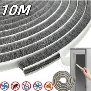 문짝 창문 방풍 먼지 방음 도장 스트립, 자체 접착 홈 옷장 갭 필러 브러시 10m, 신제품