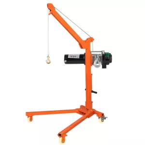 이동식 크레인 이동형 24v 윈치 200kg 12v 접이식 충전 호이스트