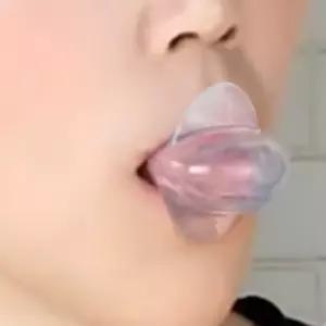 혀리테이너 코골이 방지 혀 고정 장치 투명 실리콘 설압기 수면 무호흡 예방 보조기구