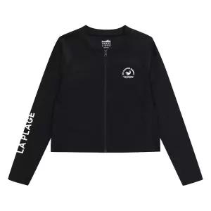 [소이]23M0154-38 블랙 크롭 래쉬가드 점퍼_SH