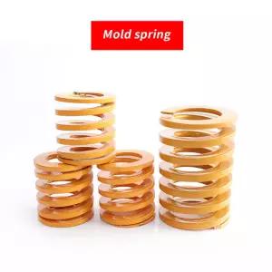 인장스프링 외경 6~25mm 옐로우 극경량 금형 스프링 합금강 직사각형 플랫 와이어 길이 20~175mm