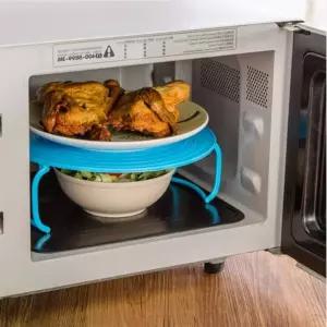 자취생 필수템 전자레인지 2단 선반 트레이 주방 정리 받침대 거치대