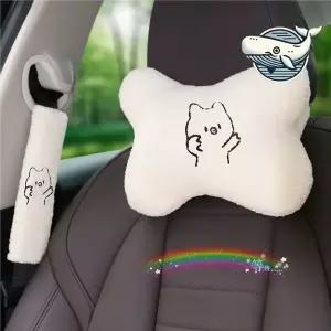 [골드스마일]부드러운 자동차 인형 목베개 목쿠션 안전벨트