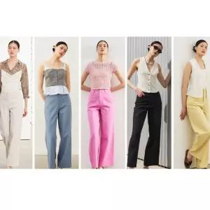 SOGO) JBY 코튼 레이온 쥬얼팬츠 와이드슬랙스 롱바지