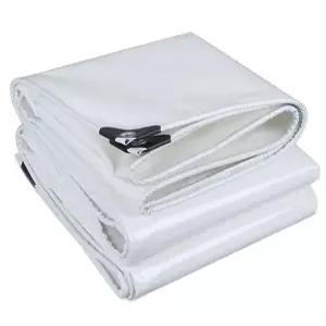 몽골텐트 원단 천막 방수포 방풍 옥상 덮개 그늘막 화이트 타포린 캐노피 트럭