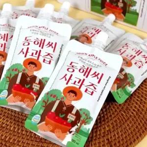 [동해시특품] 동해씨 사과즙 스파우트 파우치(120ml30포선물용박스)