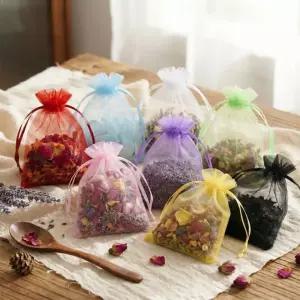 컬러 선물 포장 포푸리망 향기 주머니 망사 소품 방향제 10p