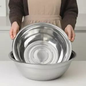 READYPLAN 국산 304스텐 김장 대야 대용량 업소용 양푼 세트 중형 3종 R.P