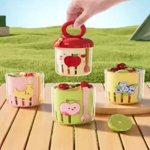 누마 직장인 후르츠팟 일본도시락통 귀여운 과일도시락 휴대용 간식 샐러드 과일통 소형