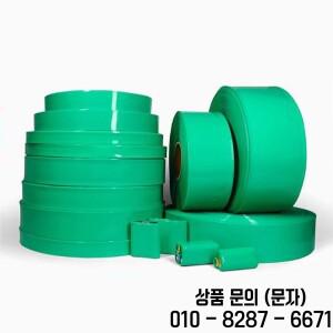 녹색 PVC 열수축 슬리브 18650 리튬 배터리 포장 필름 21700 보호 튜브
