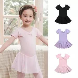 반팔 쉬폰 아동발레복 발레복 여아 유아동 3~10세 유아발레복세트 유아발레복 여아발레복 쉬폰발레복