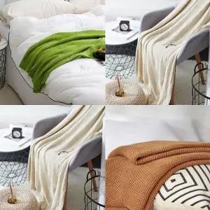 부드러운 니트 포근한담요 무릎 담요 사무실 캠핑용 휴대용 블랭킷 여행블랭킷 무릎담요 캠핑블랭킷