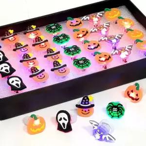 할로윈반지 오키도키 할로윈 불빛반지 28개 LED반지 서치