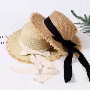 [셀러에이드]비치모자 라탄모자 썬캡 선캡 여성모자 햇빛가리개모자