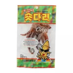 견과류 오징어 숏다리 20g X 10개 마른안주 땅콩 서치