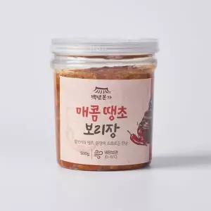 [백년본가]100% 국산 찰보리 정통방식 매콤땡초 보리장 500g